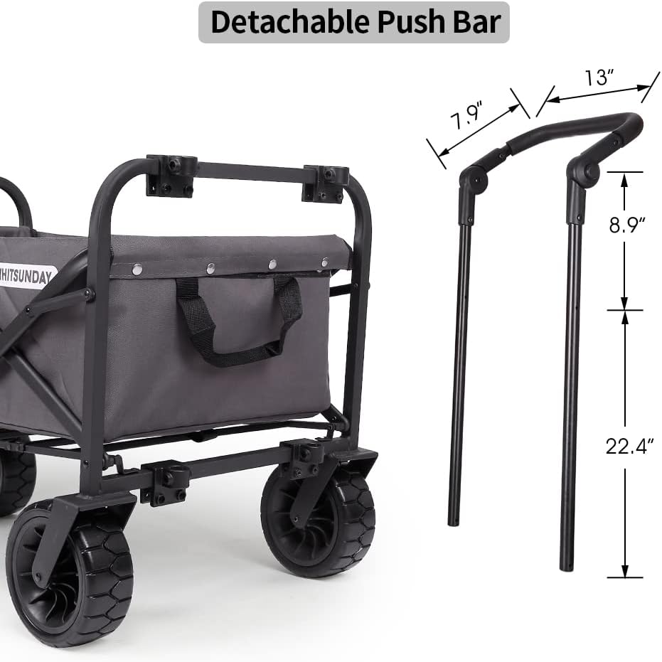 WHITSUNDAY Collapsible Folding Garden Outdoor Park Utility Wagon Picni