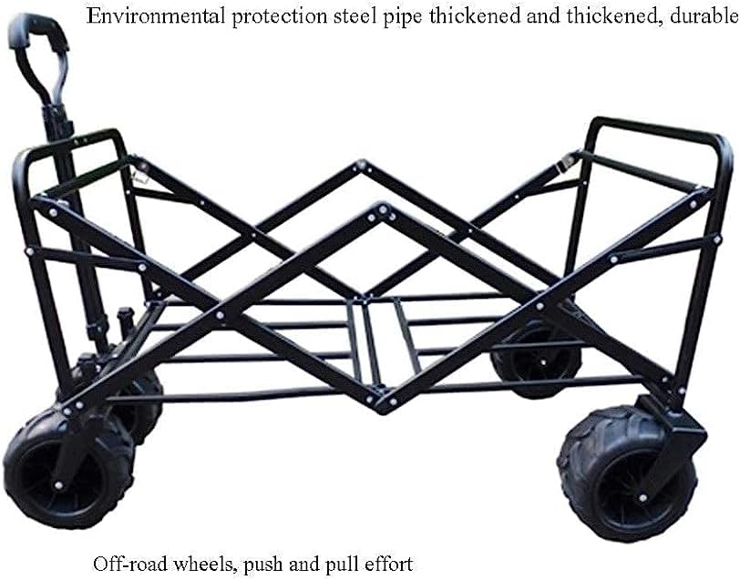 Trolleys, 4-Wheel Beach Wagon Folding Wagon Garden Cart Garden Trolley