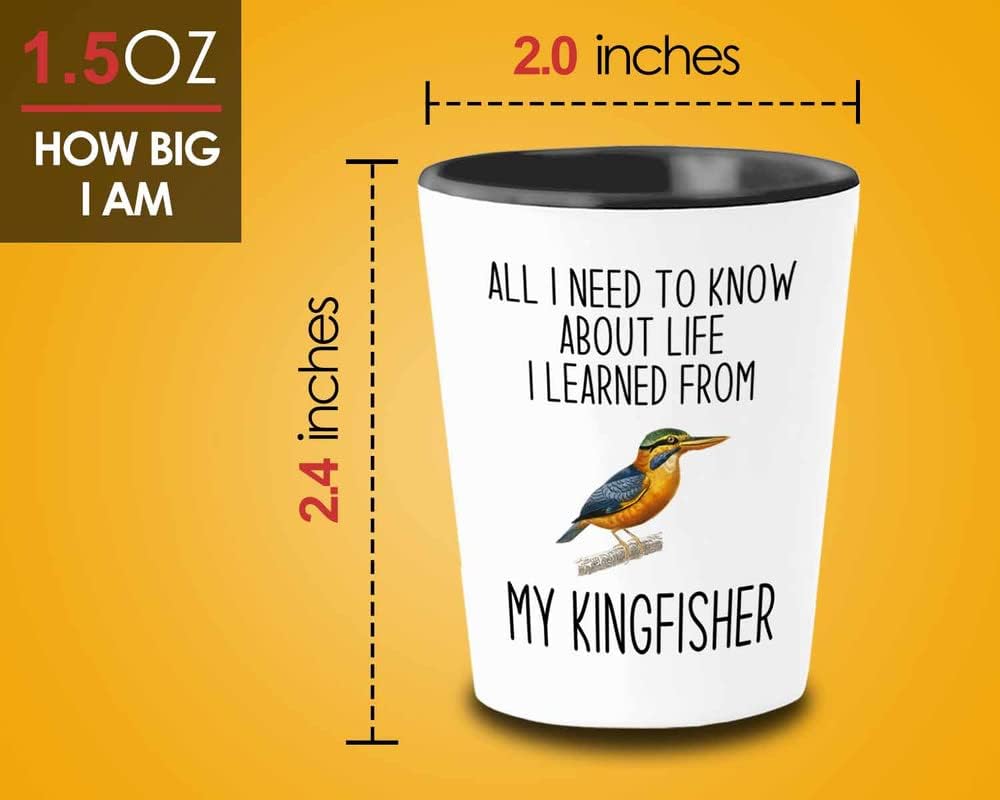 Bird Lover Shot Glass 1.5oz - Lfe my bird - Hummingbird Nest Cage Parrot Dad Gardening Outdoor Birdwatcher Feeder