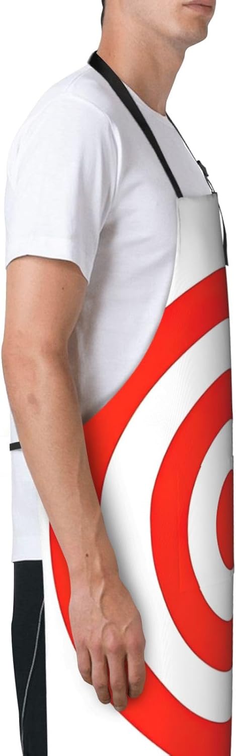 design target print Waterproof apron with pocket adjustable cooking apron for adult kitchen bibs to bake