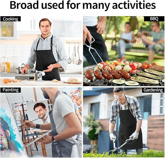 Funny Apron for Men Women Baking Gardening Sewing BBQ Waterproof Cute 