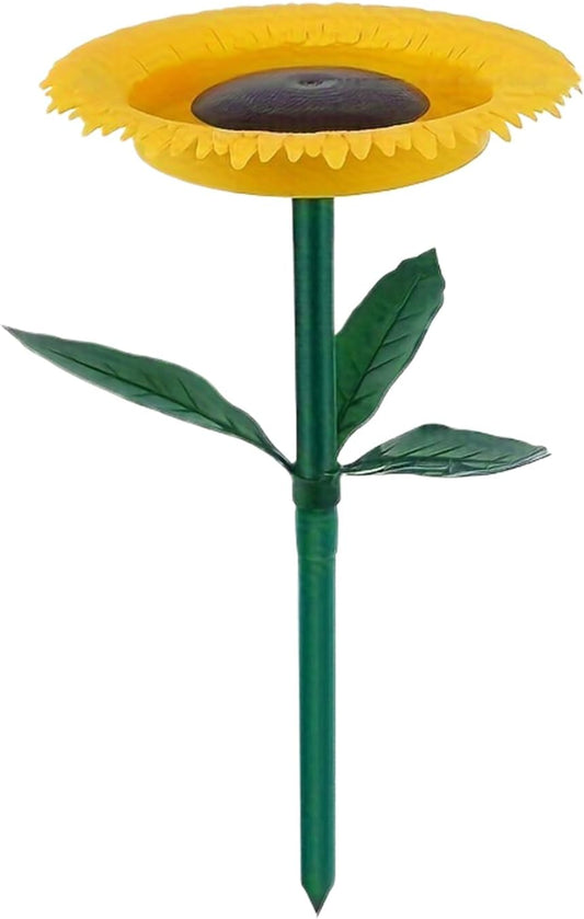 Sunflower Bird Feeders Outdoor, Standing Flower Dish Birds Feeding, Garden Feeder Baths for Wild Birds, Sunflower Tray Stake for Garden Decoration