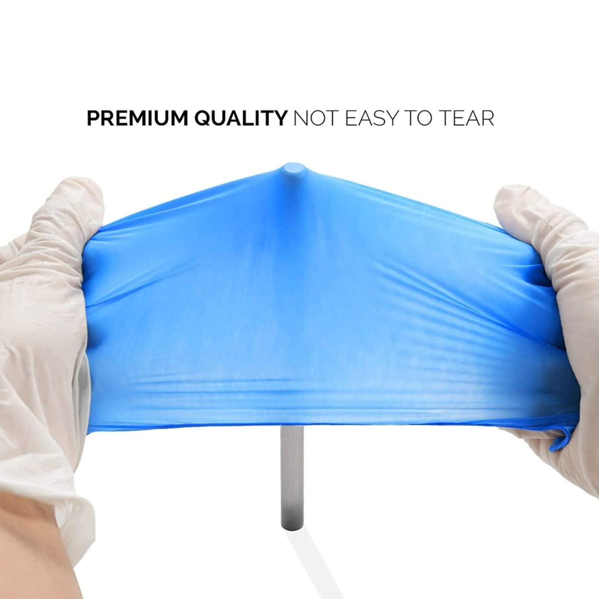 Basic Medical Synmax Vinyl Exam Gloves - Latex-Free & Powder-Free - Large, BMPF-3003(Case of 1,000) Blue