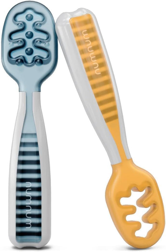 NumNum Baby Spoons Set, Baby Essentials Pre-Spoon GOOtensils for 6+ Mo