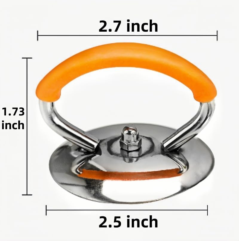 3Pcs Universal Crock Pot Lid Handle, Stainless Steel Heat Resistant Re