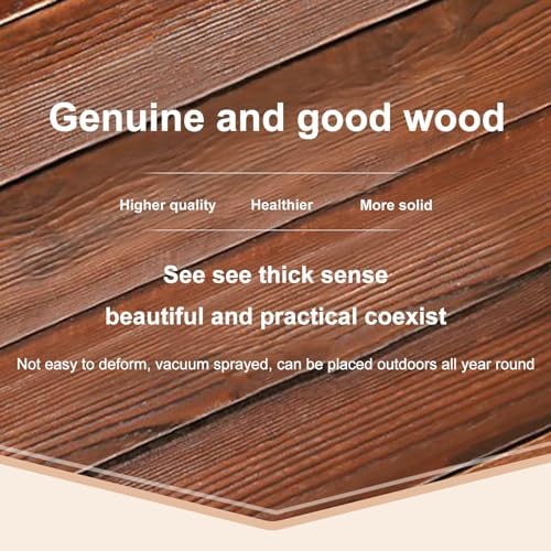 Solid Wood Air Conditioning Flower Stand, Plant Display Rack, Air Conditioner Fence Screen, Wooden Air Conditioner Cover, Decorative Air Conditioner Fence (Col