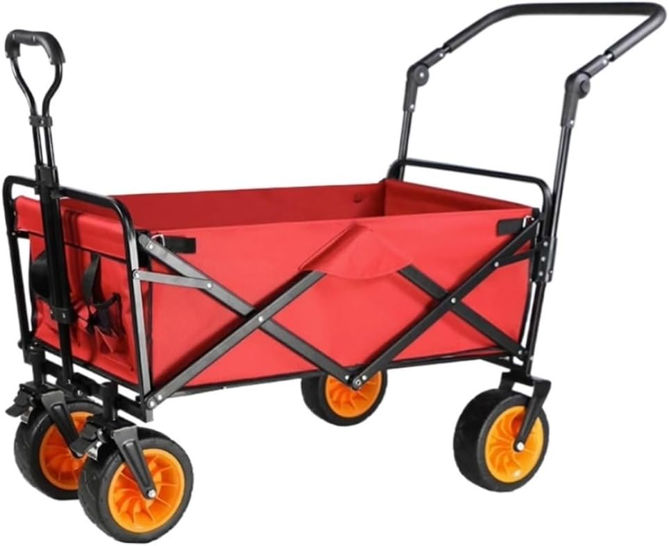 Collapsible Wagon Cart with Wheels Foldable Folding Wagons Carts Silen