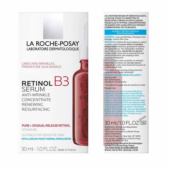 La Roche-Posay Pure Retinol Face Serum with Vitamin B3, Anti Aging Fac