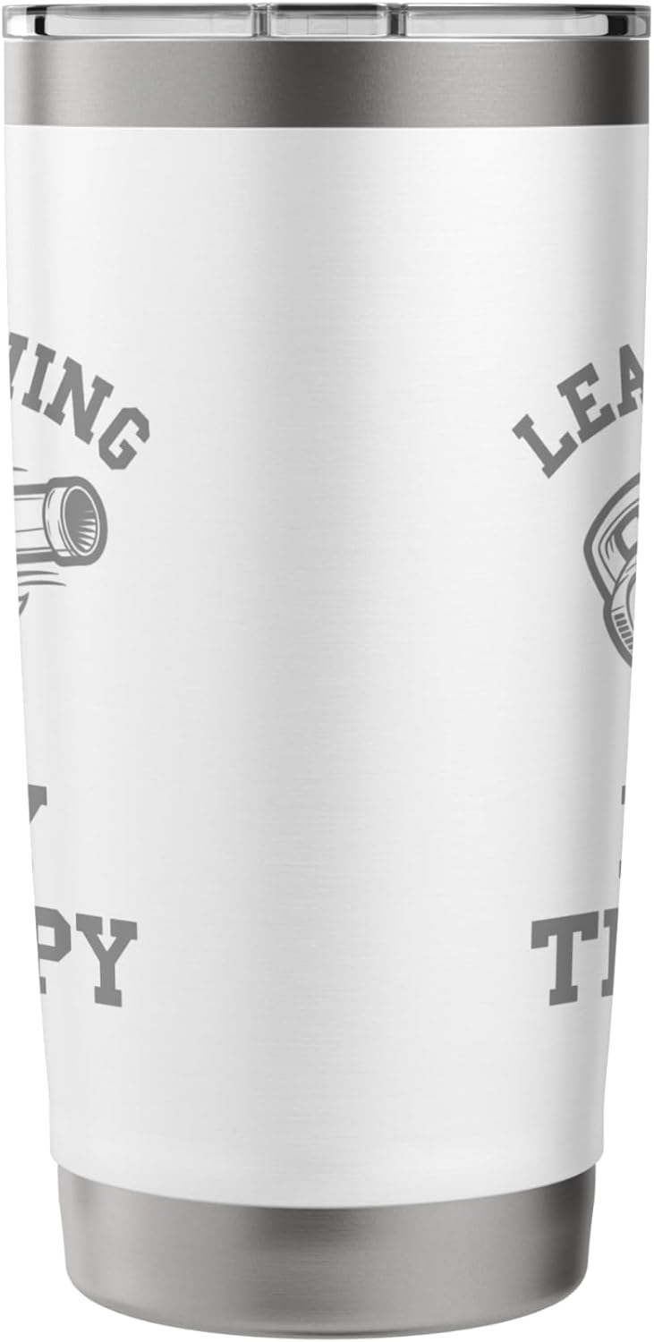Leaf Blowing Is My Therapy Landscaping Funny Lawn Care Yard Stainless Steel Insulated Tumbler