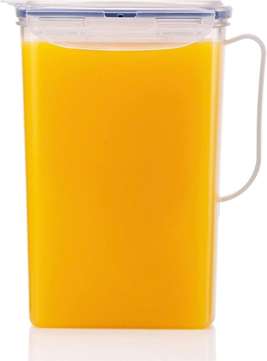 LocknLock Aqua Fridge Door Water Jug with Handle BPA Free Plastic Pitc