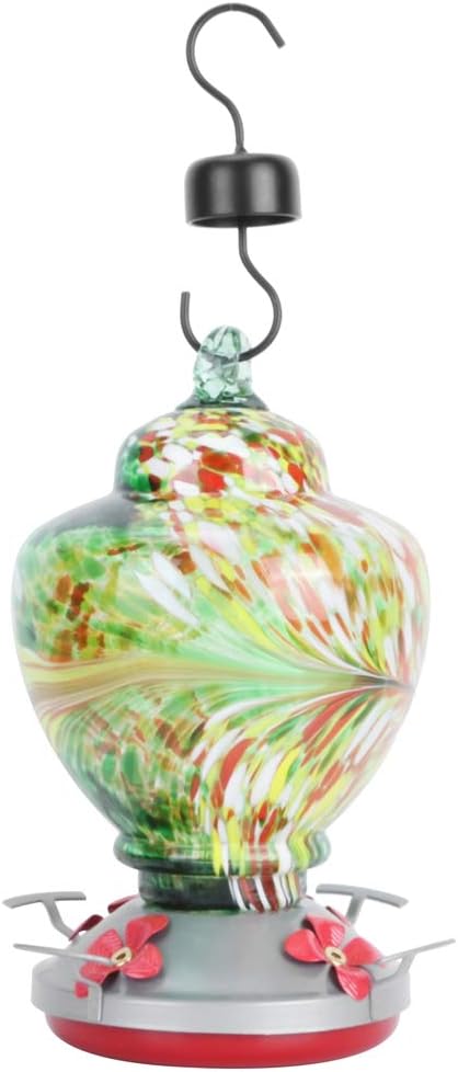 ZJchao Hummingbird Feeders for Outdoors, Bird Water Dispenser with Col