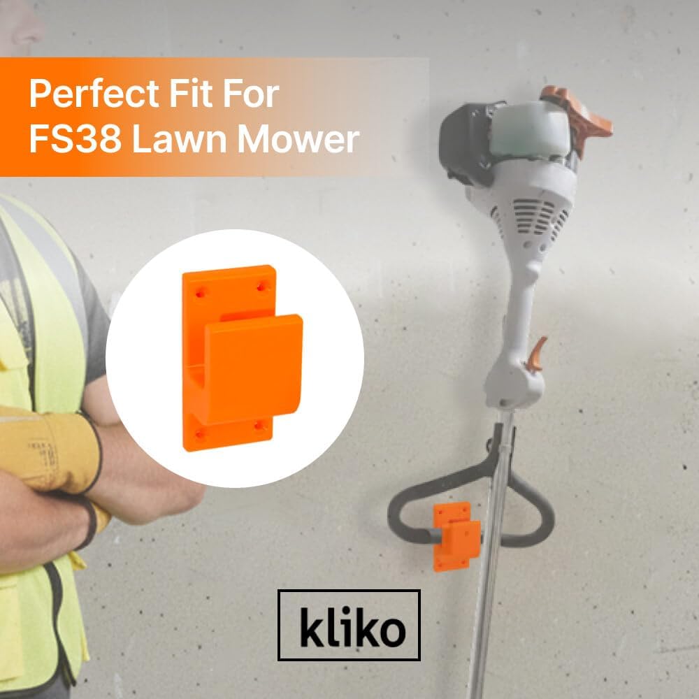 Wall Mount Hanger for Lawn Care Tools – Easy Installation, Compatible with FS38