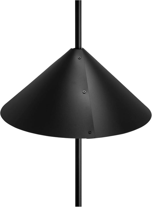 Squirrel Baffle for Bird Feeder Pole, 19-Inch Bird Feeder Squirrel Proof, Baffle Guard, Pole Mount, 2 Pack, Black