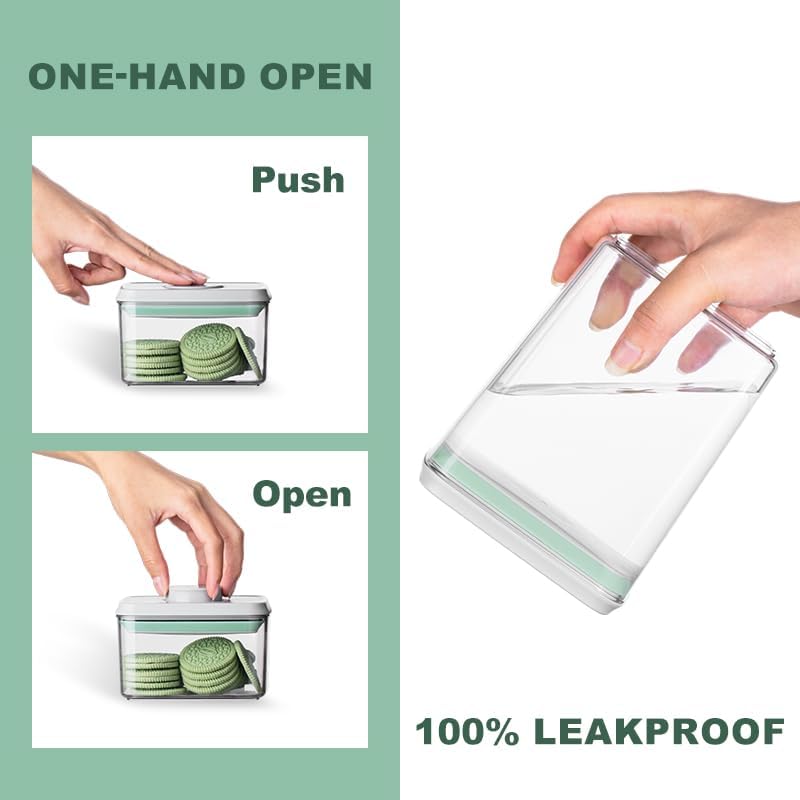 Ankou Airtight Food Storage Container Sets with Lids 6Pcs Pop Containe
