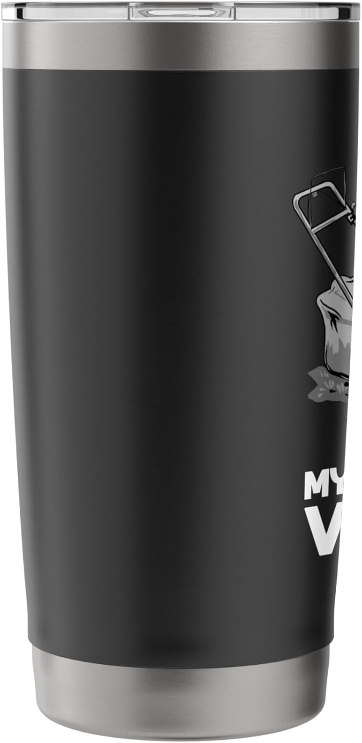 My Retirement Vehicle Funny Lawn Mower Gardening Retired Stainless Steel Insulated Tumbler