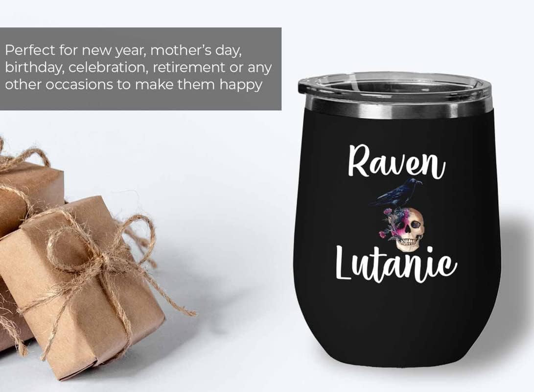 Bird Lover Black Edition Wine Tumbler 12oz - Rven lutanic - Hummingbir