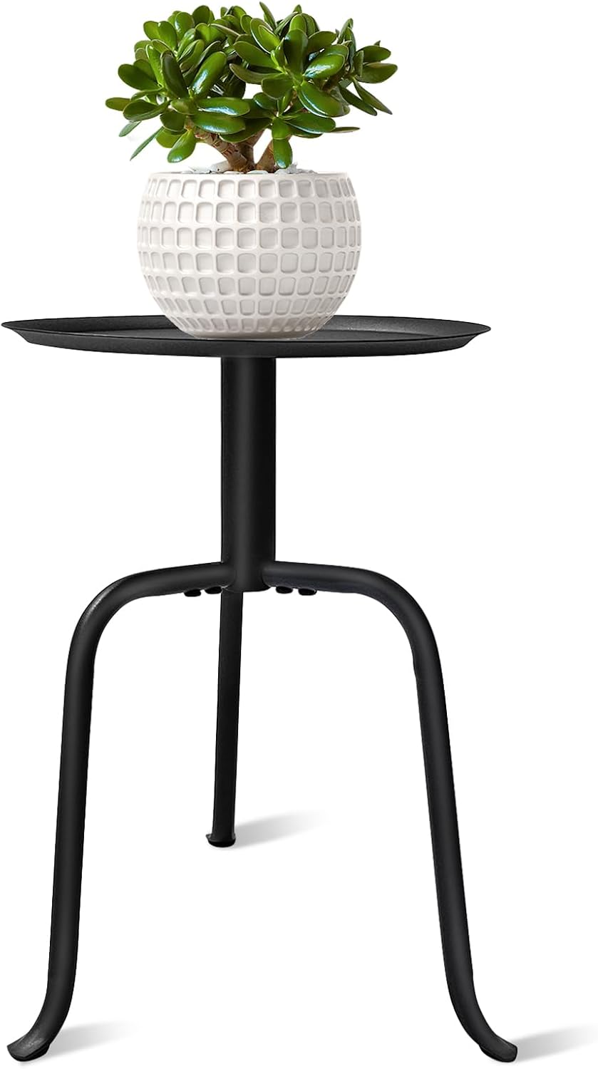 Plant Stand Indoor, Mid Century Single Plant Table, 3-Leg Minimalist H