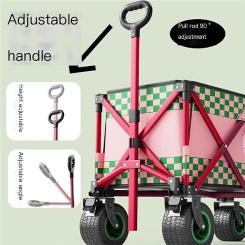 Portable Camping Cart,Portable Beach Trolley Cart for Camping Car Outd