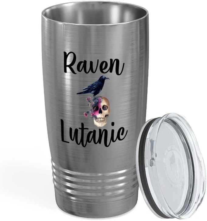 Bird Lover Silver Edition Viking Tumbler 20oz - Rven lutanic - Hummingbird Nest Cage Parrot Dad Gardening Outdoor Birdwatcher Feeder