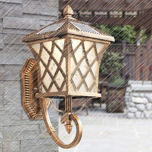 LED Solar Wall Lights, Green Click Garden Lights Solar Powered IP65 Waterproof Auto On/Off Solar Wall Lights Security Light for Garden Fence Patio Deck Driveway Home Decor Wall Lamp