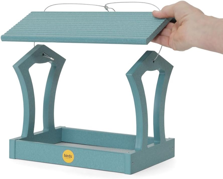 Birds Choice Fly-Thru Bird Feeder Recycled Plastic Hanging Bird Feeder