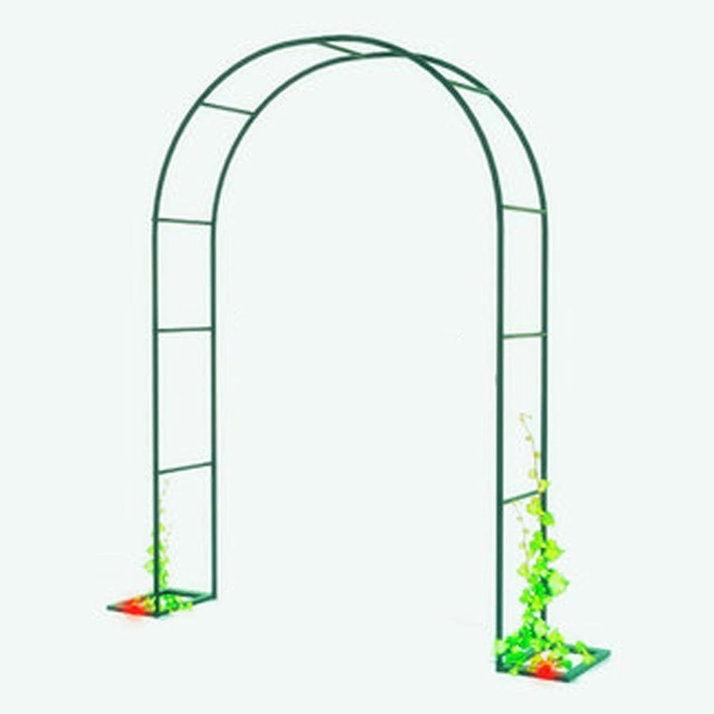Garden Arch Trellis for Climbing Plants, Wedding Archway, Easy Assembly Rose Arbor, Outdoor Garden Decoration, Green Color, 140x230x25cm, Durable Support Structure