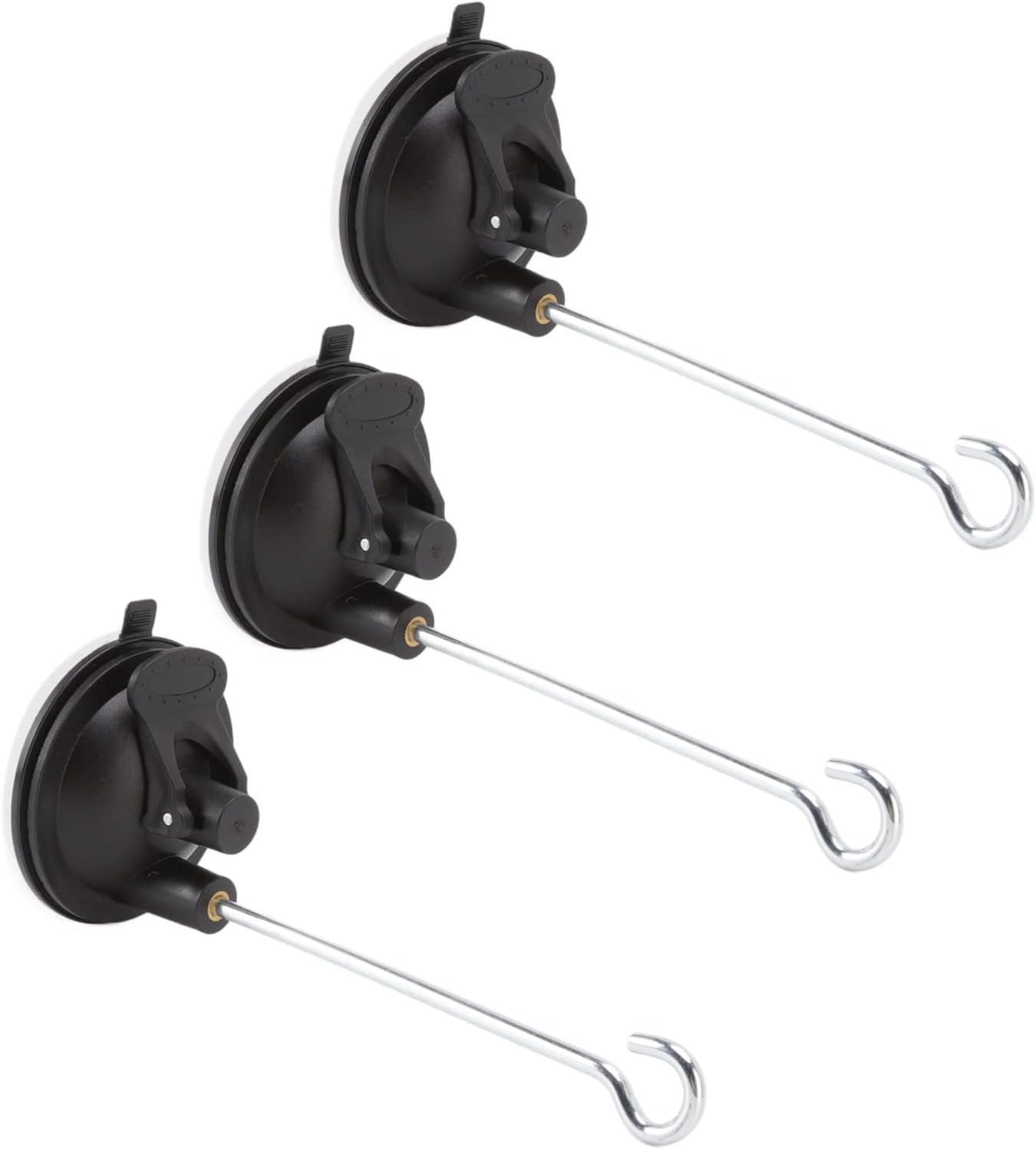 14.8cm Bird Feeder Hangers Outdoor - 3 Pcs Wall Hooks Bird Feeder Wall Hanger Window Suction Cup with Hanging Hooks for Wind Chimes