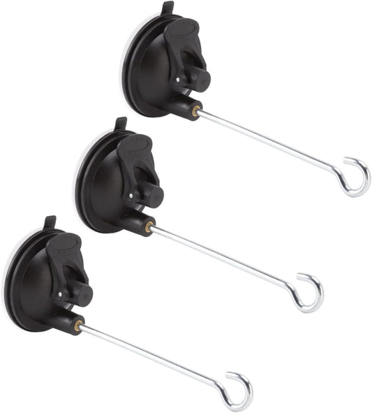 14.8cm Bird Feeder Hangers Outdoor - 3 Pcs Wall Hooks Bird Feeder Wall Hanger Window Suction Cup with Hanging Hooks for Wind Chimes