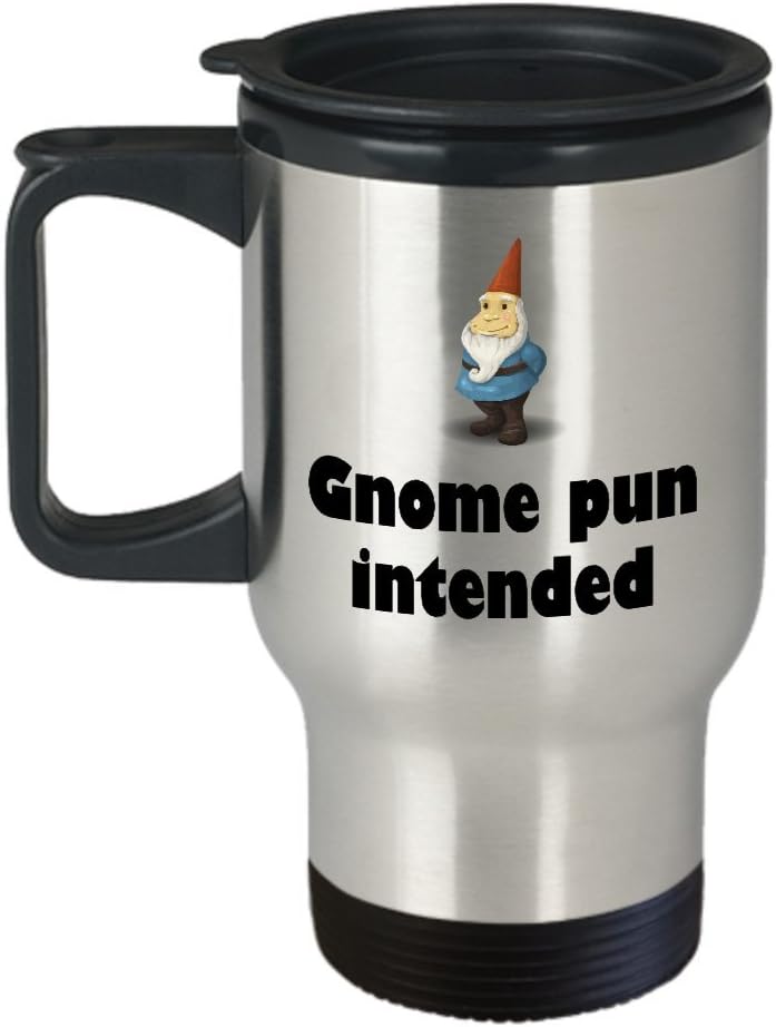 Garden Gnome Travel Mug - Gift For Garden Gnomes Lover - Garden, Lawn,