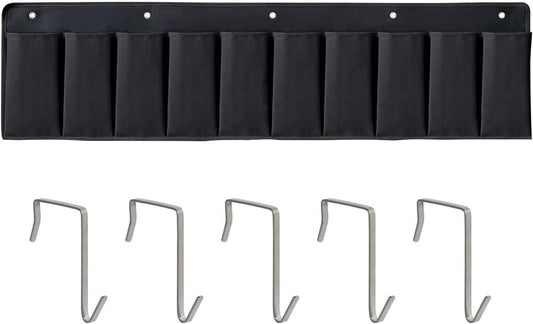 Bedside Organizers Case Storage with 10 Pockets and Hooks Easy Install