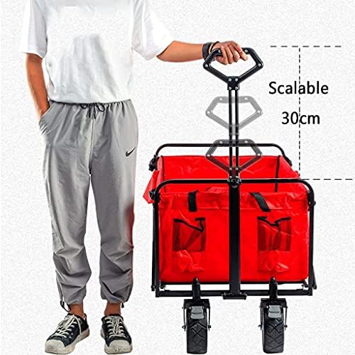 Folding Trolley Cart Outdoor Folding Utility Wagon Garden Trolley Fold