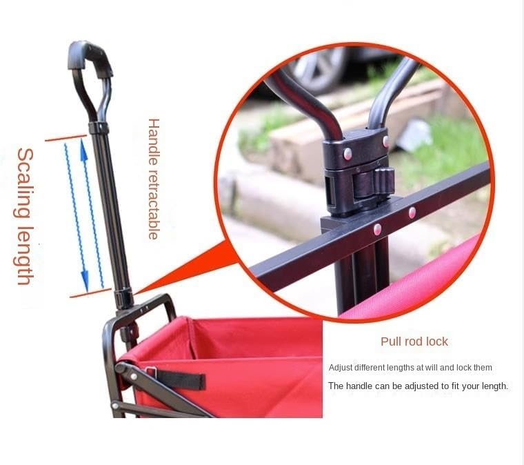 Collapsible Wagon Cart with Wheels Foldable Folding Wagons Carts Silen