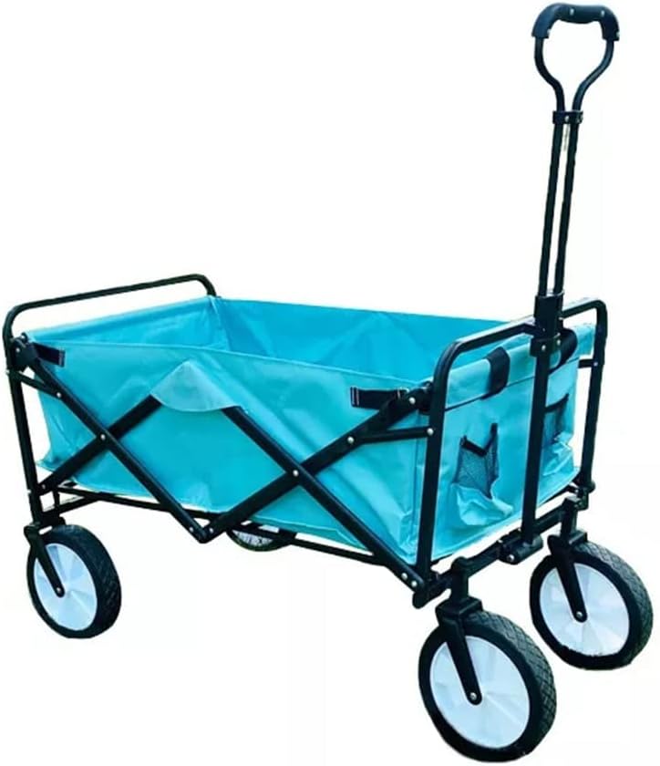 JSEIAJB Outdoor Campsite Small Cart Portable Foldable Adjustable High Loaded Tent Equipment Trolley Picnic Equipment Trailer Tools