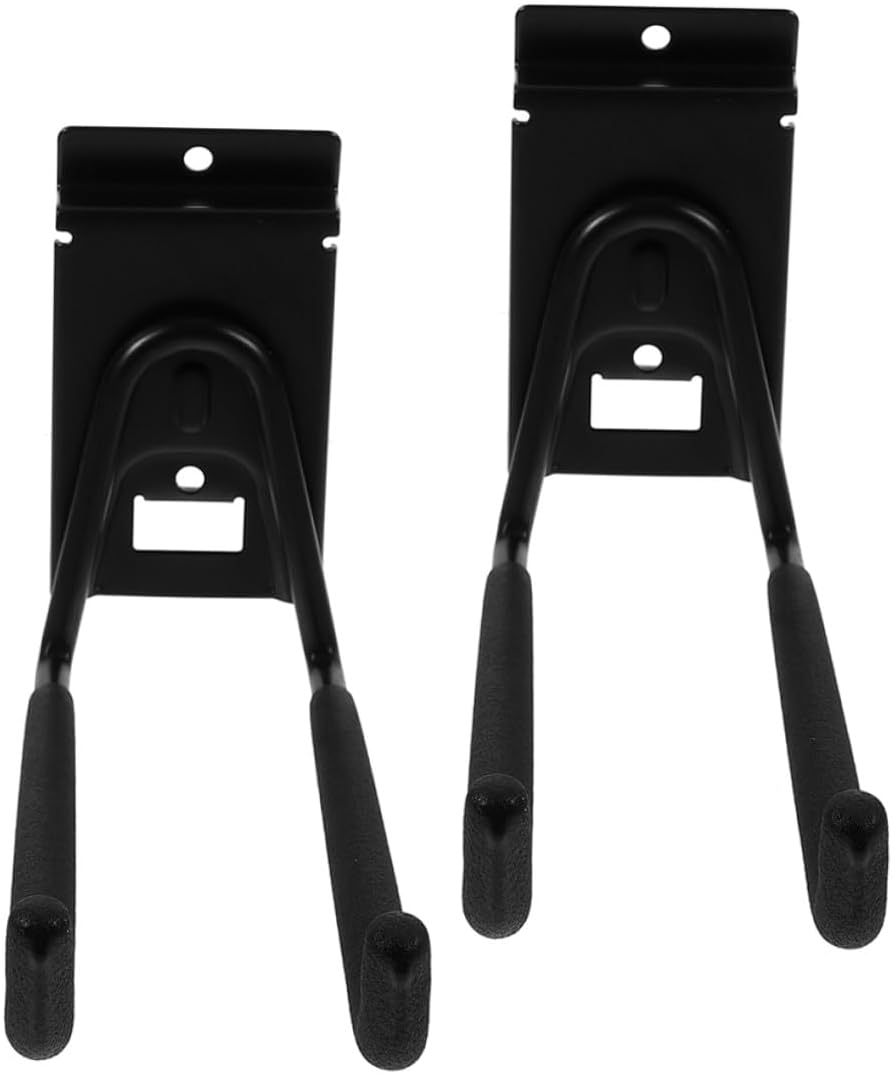 Milisten 2pcs Heavy Duty 8-inch Metal Garage Utility Hooks Wall Mounte