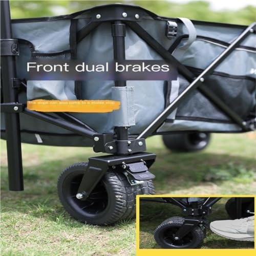 Portable Camping Cart,Portable Foldable Beach Camping Trolley Cart for