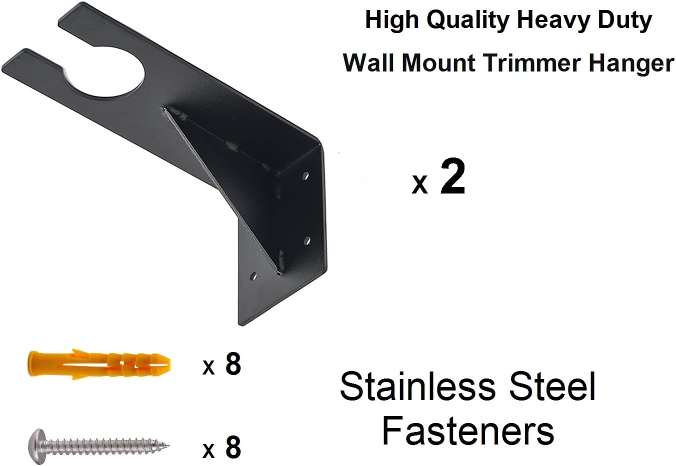 Wall Mount Rack for EGO Trimmer, Heavy-Duty Wall Hanging Holder for Ga