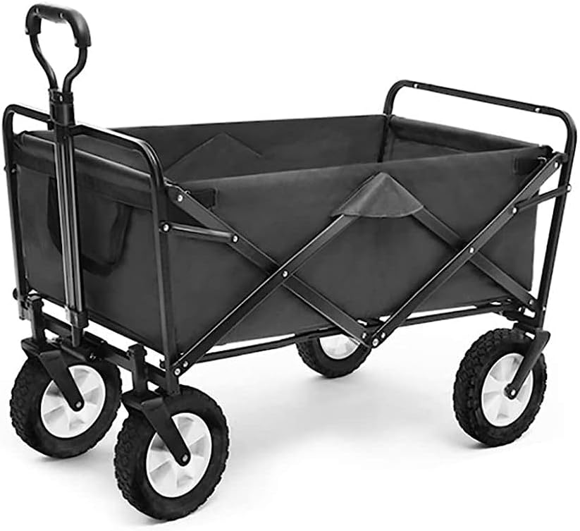 Handcart, Folding Garden Trolley Cart Heavy Duty Wagon Multi-Function 