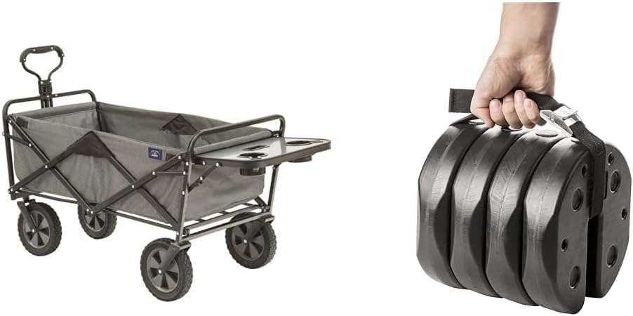 MacSports 150lb Utility Wagon with Folding Table + US Weight 40lb Cano