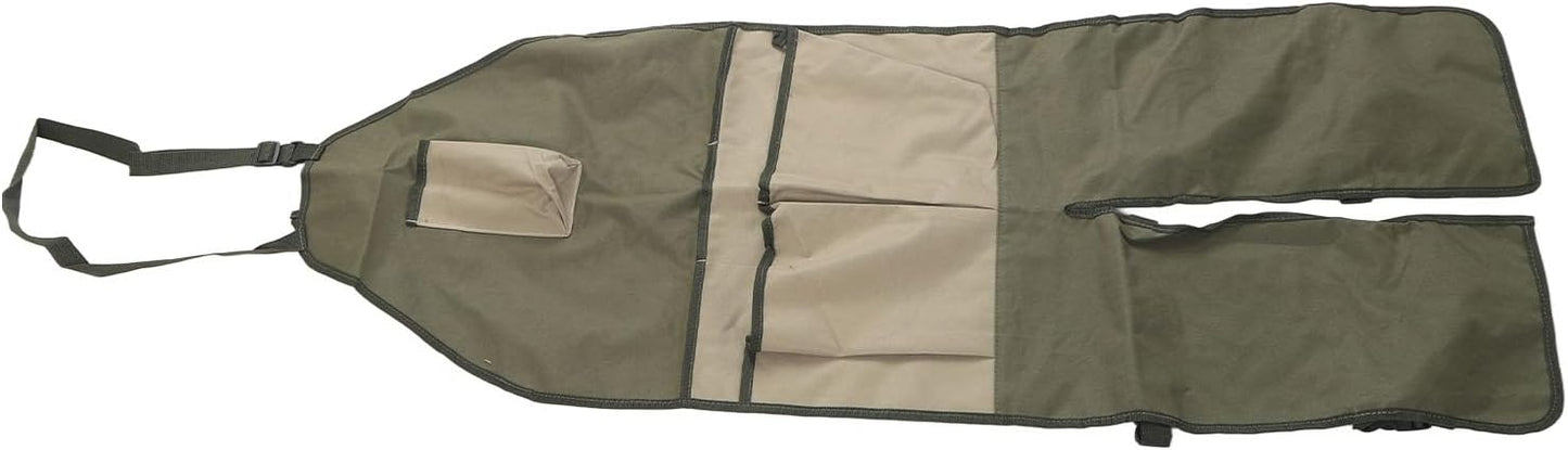 Pilipane Oxford Cloth Gardening Leggings Apron Multi Pocket Regulable Buckle Leg Protection Garden Apron for Workshop Garage Orchard Assorted Colors 118 x 45cm