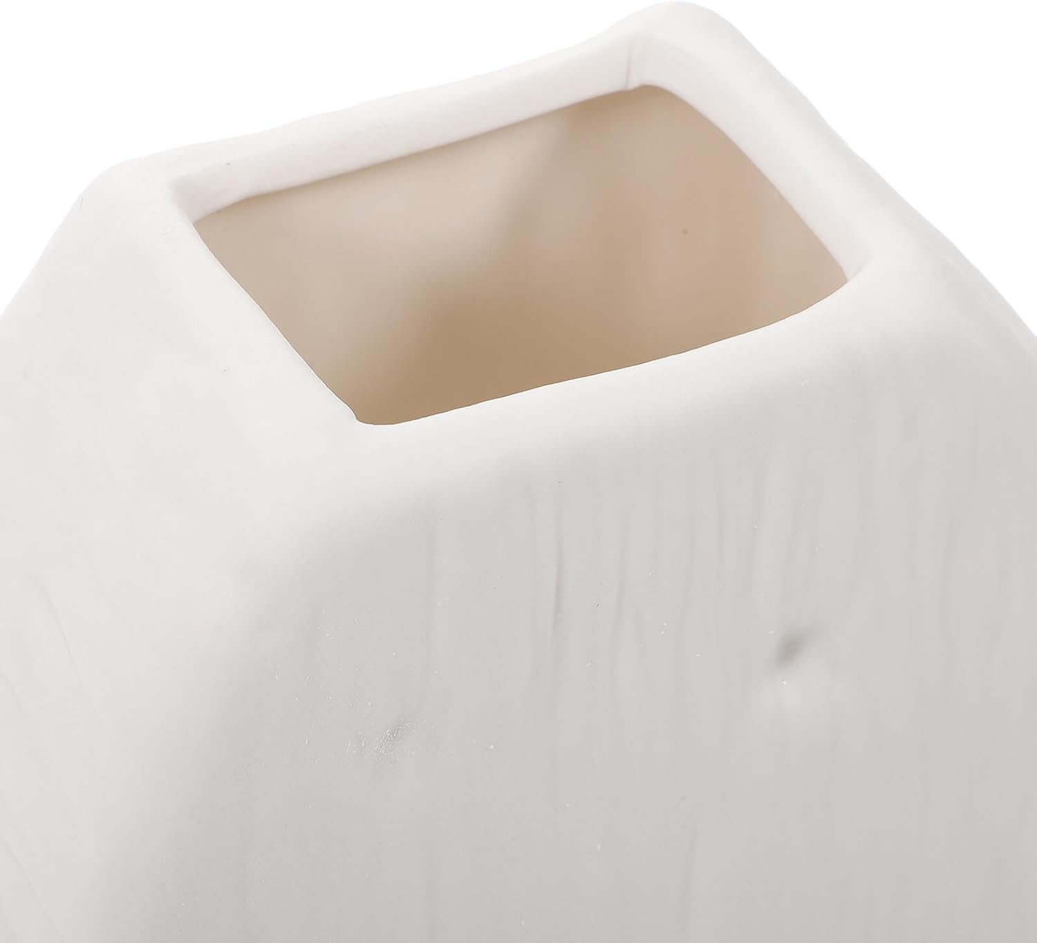 BESTOYARD Ceramic Hydroponic Flower Arrangement Pot Small White Modern