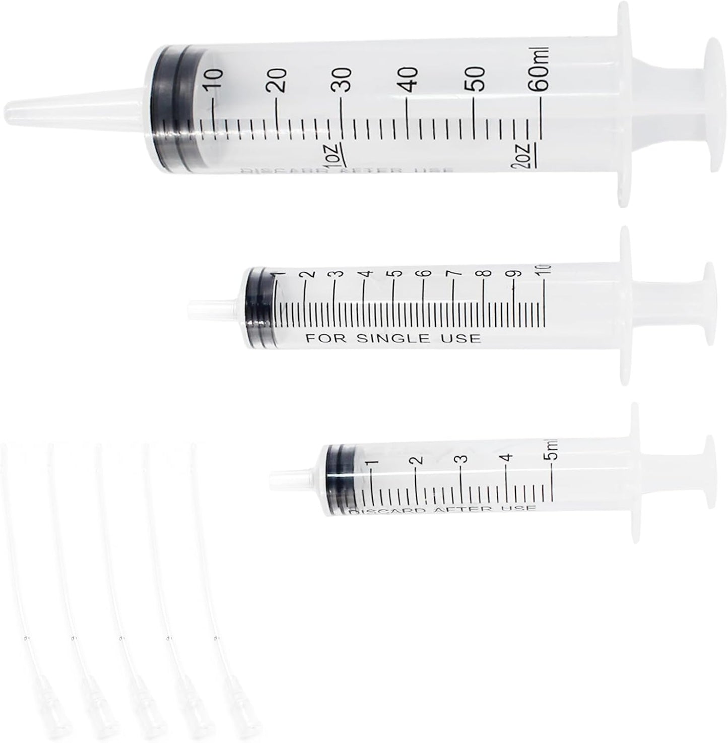 1 Set Bird Feeding Syringe with Tubes Pet Feeding Syringe Plastic Syri