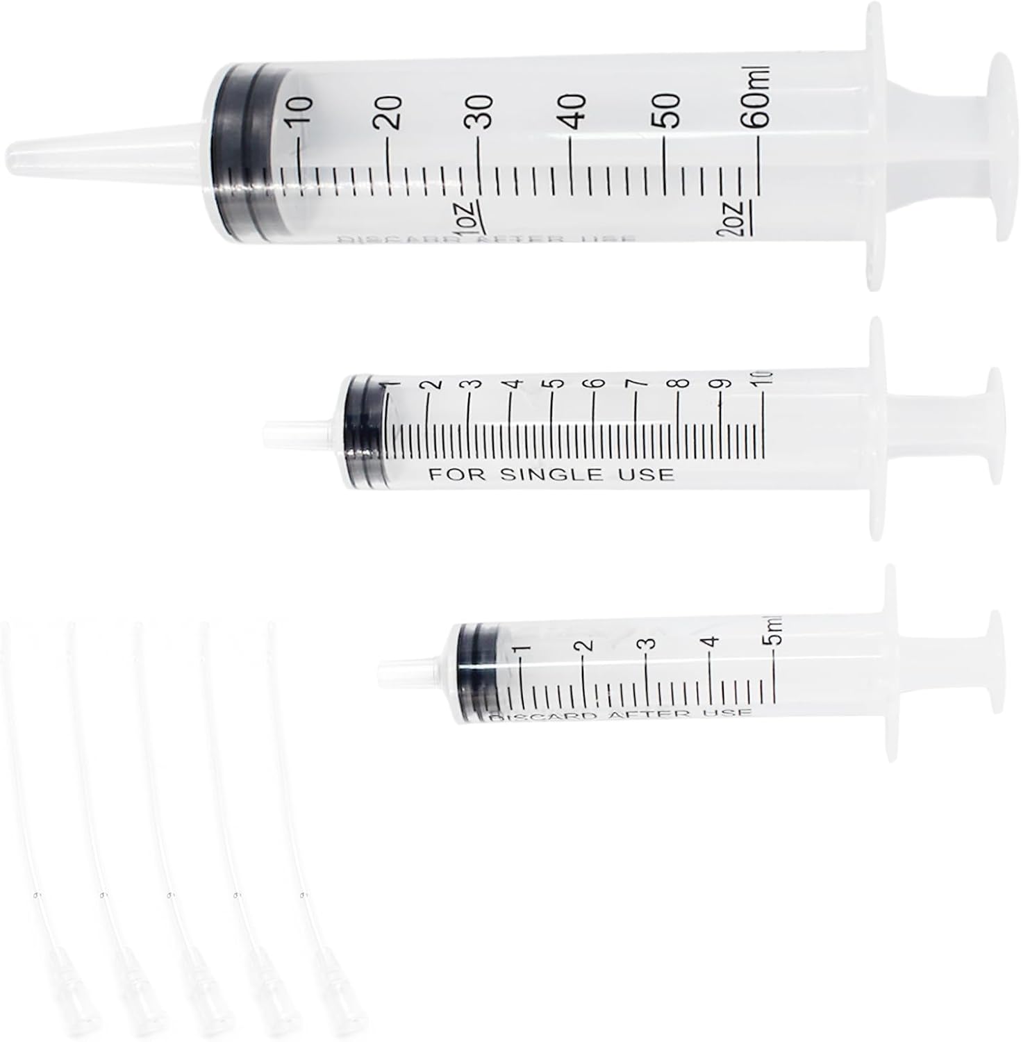1 Set Bird Feeding Syringe with Tubes Pet Feeding Syringe Plastic Syri