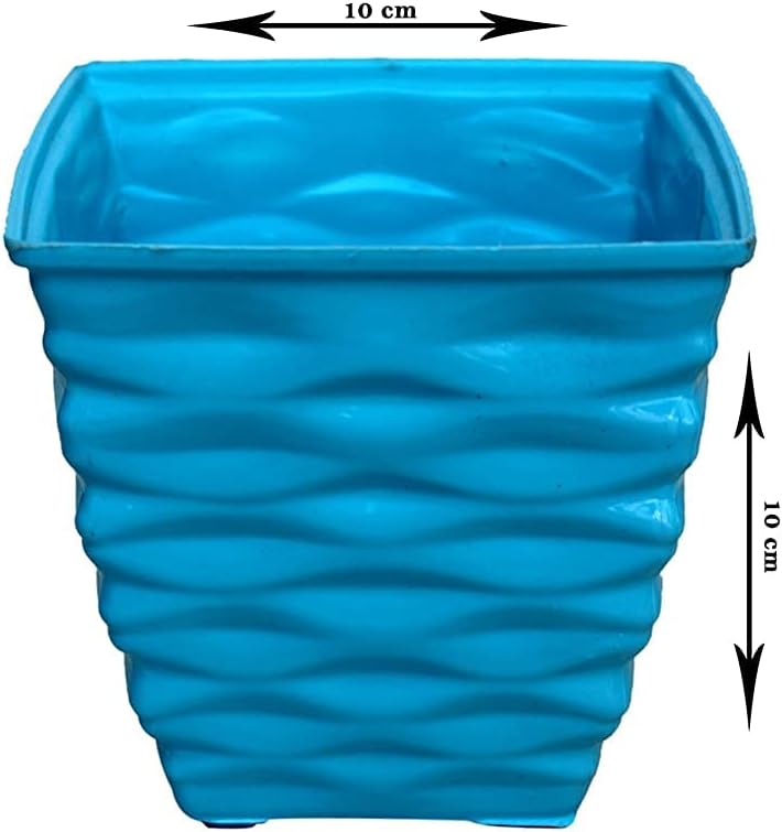 Plastic Diamond Pot Set (Multicolored, 5-Pieces)