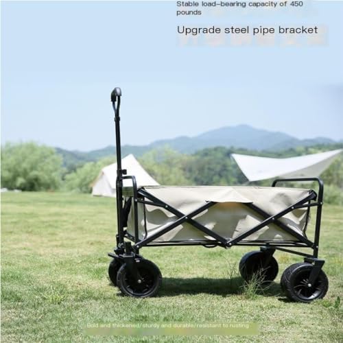 Portable Camping Cart,Portable Beach Camping Trolley Cart with Foldabl
