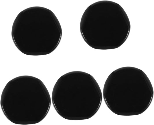 PRETYZOOM 5pcs Unique Sphere Stand Crystal Holder Natural Obsidian Display Base for Decorative Ornaments Elegant and Vintage Design for Home Decor for Crystal