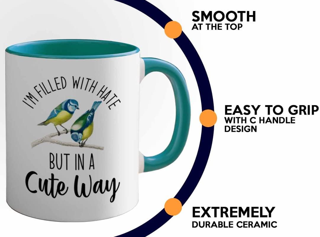 Bird Lover Two Tone Green Edition 11oz - Hate Cute Way - Hummingbird N