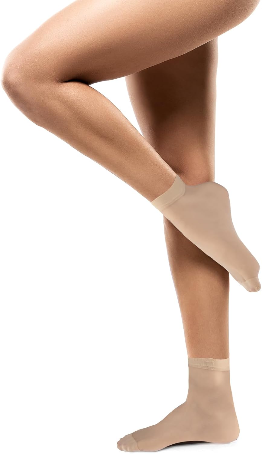 10 Pairs Nylon Socks for Women Sheer Ankle Socks Silky Breathable Hosi