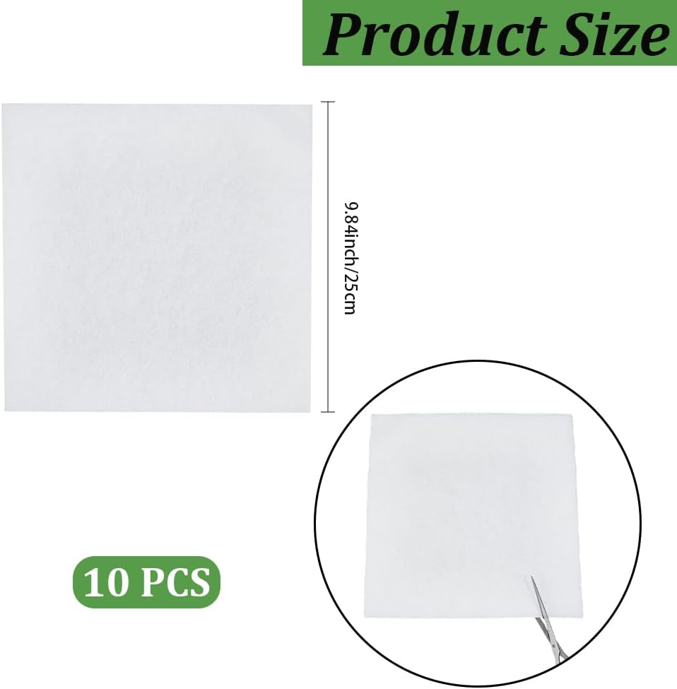 CRASPIRE 10Pcs 10 x 10 Inch Self Watering Planter Liner Hanging Basket