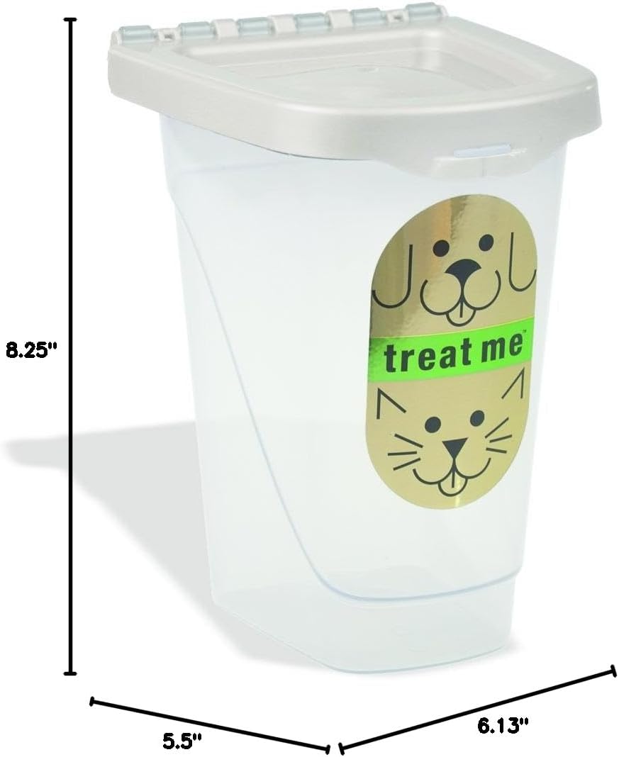 Van Ness Pets Airtight Dog Treat Container And Cat Food Storage, 2 Pound Capacity