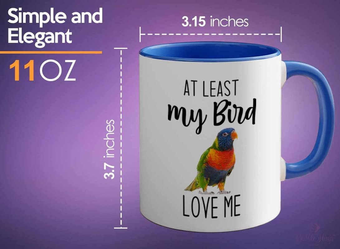 Bird Lover Two Tone Blue Edition 11oz - Bird Loves me - Hummingbird Ne